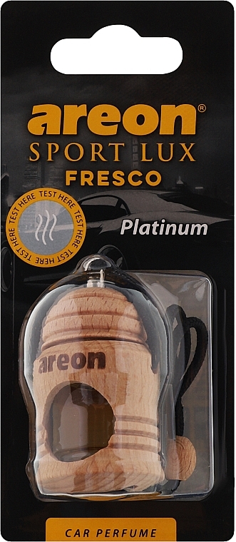 Odświeżacz powietrza do samochodu - Areon Fresco Sport Lux Platinum Car Perfume — Zdjęcie N1