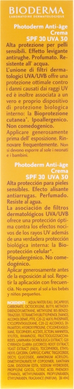 Krem opóźniający efekty starzenia się skóry SPF 30 - Bioderma Photoderm Anti-âge Cream High Protection Cream — Zdjęcie N3