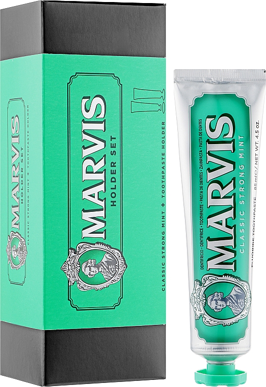 Zestaw - Marvis Classic Holder Set (toothpaste/85ml + holder/1pc) — Zdjęcie N1