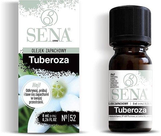 Olejek aromatyczny Tuberoza - Sena Aroma Oil №52 Tuberose — Zdjęcie N1