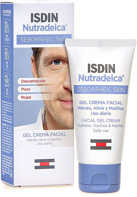 Żel-krem do twarzy do skóry łojotokowej - Isdin Nutradeica Face Gel Cream For Seborrheic Skin — Zdjęcie N1