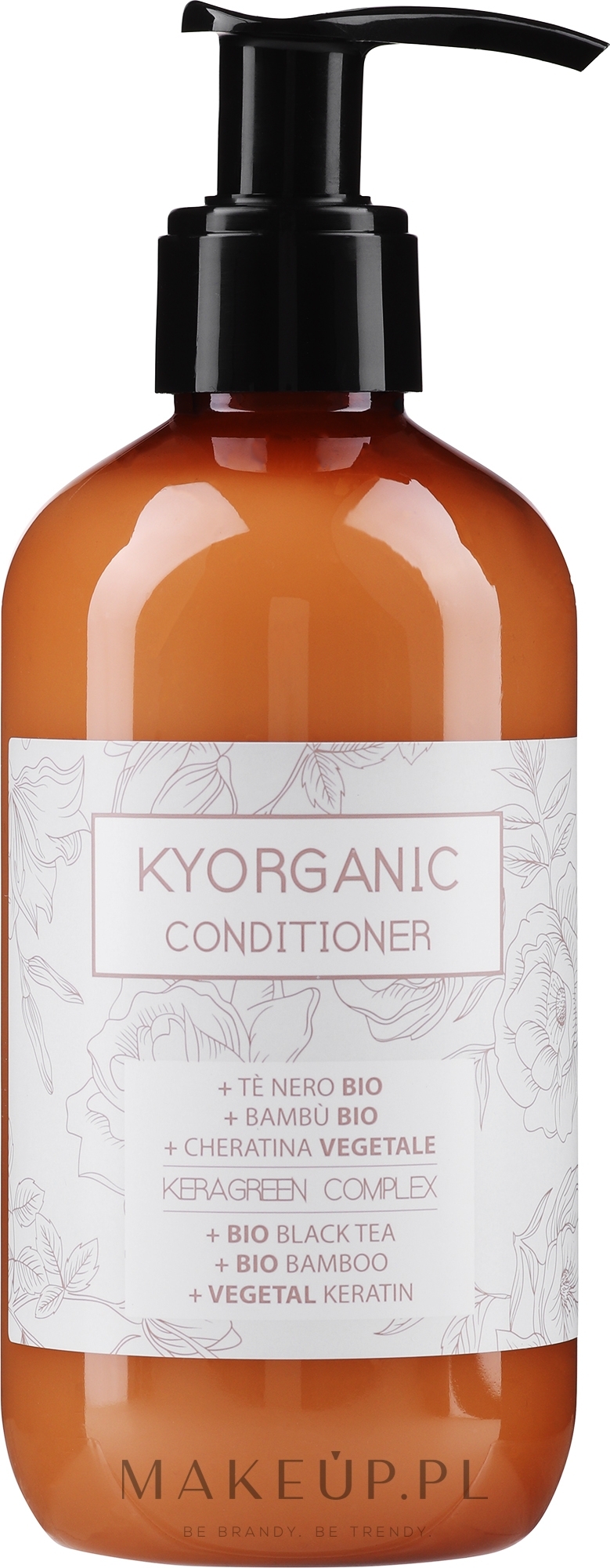 Organiczna odżywka do włosów Czarna herbata, bambus i keratyna - Kyo Kyorganic Conditioner — Zdjęcie 250 ml