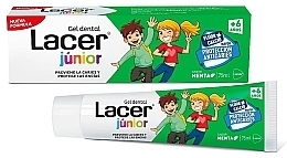 Kup Żel dentystyczny dla dzieci z fluorem i wapniem Miętowy - Lacer Junior Gel Dental Mint