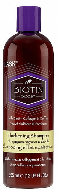 Zagęszczający szampon z biotyną do włosów cienkich - Hask Biotin Boost Thickening Shampoo