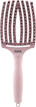 Szczotka do stylizacji włosów - Olivia Garden FingerBrush Combo Large Pastel Pink — Zdjęcie N1