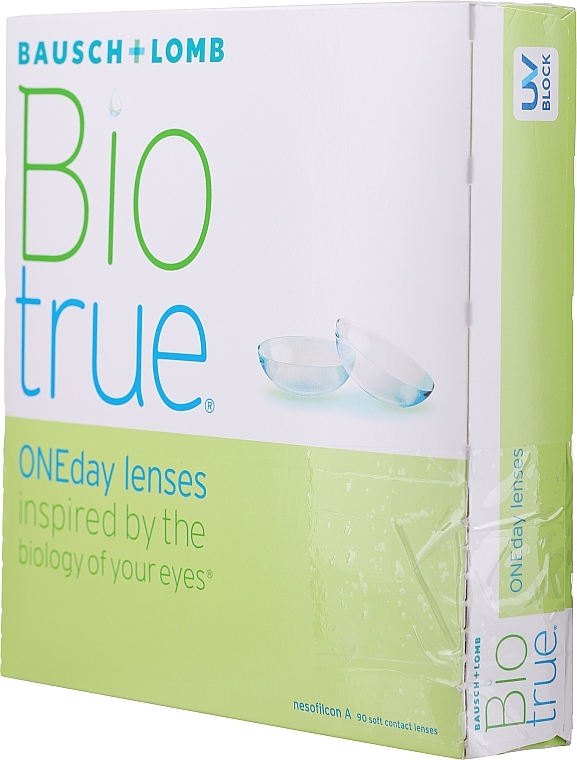 PRZECENA! Soczewki kontaktowe, promień 8.6, 90 szt. - Bausch & Lomb Biotrue Oneday Lenses * — Zdjęcie N2