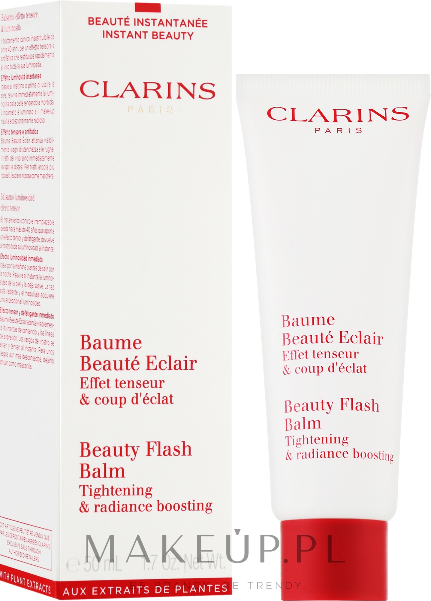 Krem rozjaśniający na dzień o działaniu nawilżającym do cery zmęczonej - Clarins Beauty Flash Balm — Zdjęcie 50 ml