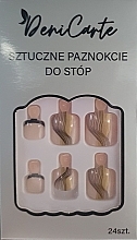 Tipsy do stóp, 24 sztuki - Deni Carte Nails 7226 — Zdjęcie N1