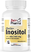 Suplement diety Cholina i inozytol - ZeinPharma Choline-Inositol Capsules 450/450mg — Zdjęcie N1