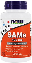 Suplement diety S-adenozylometionina, 400 mg - Now Foods SAMe, 400mg — Zdjęcie N2