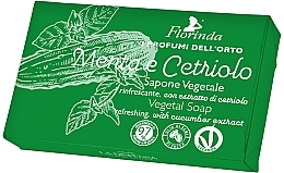 Naturalne mydło ogórkowo-miętowe - Florinda Menta e Cetriolo — Zdjęcie N1