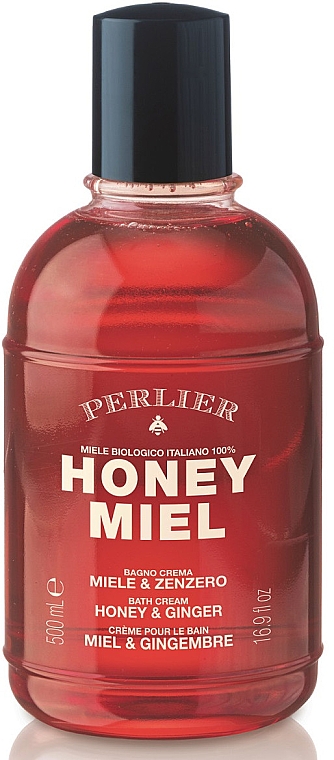 Krem-żel pod prysznic Miód i imbir - Perlier Honey Miel Bath Cream Honey & Ginger — Zdjęcie N1