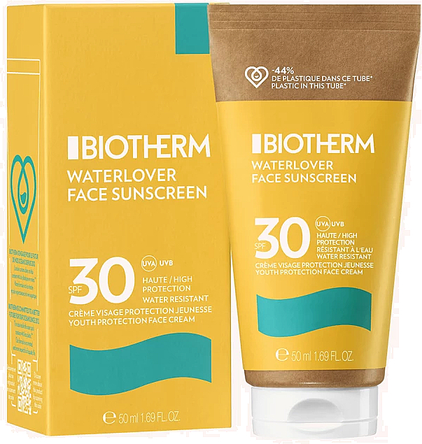 Krem przeciwsłoneczny do twarzy - Biotherm Waterlover Face Sunscreen SPF30 — Zdjęcie N1
