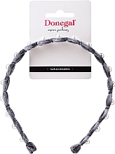 Opaska do włosów FA-5635, szara - Donegal — Zdjęcie N1