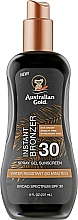 Żel w sprayu do opalania z naturalnym bronzerem - Australian Gold Spray Gel Sunscreen with Instant Bronzer SPF 30 — Zdjęcie N1