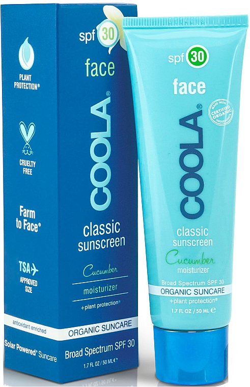 Nawilżający krem do twarzy dla mężczyzn - Coola Classic Face Sunscreen Moisturizer SPF30 — Zdjęcie N1