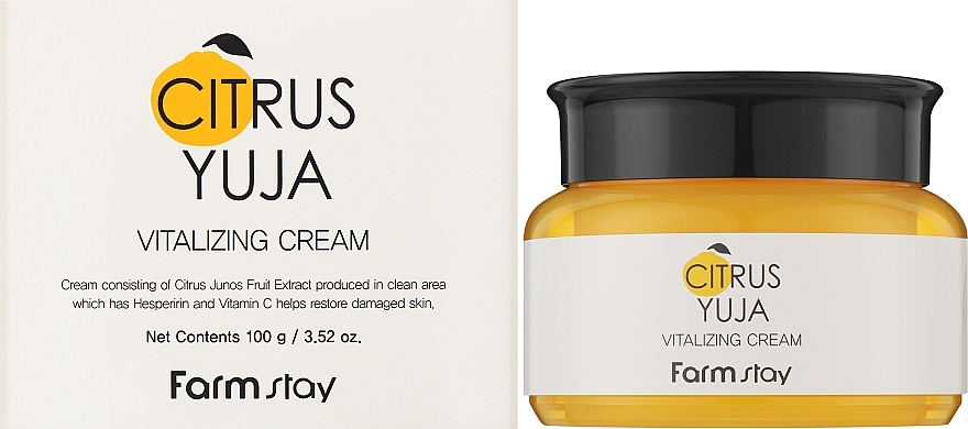 Odświeżający krem do twarzy, szyi i dekoltu - FarmStay Citrus Yuja Vitalizing Cream — Zdjęcie N2