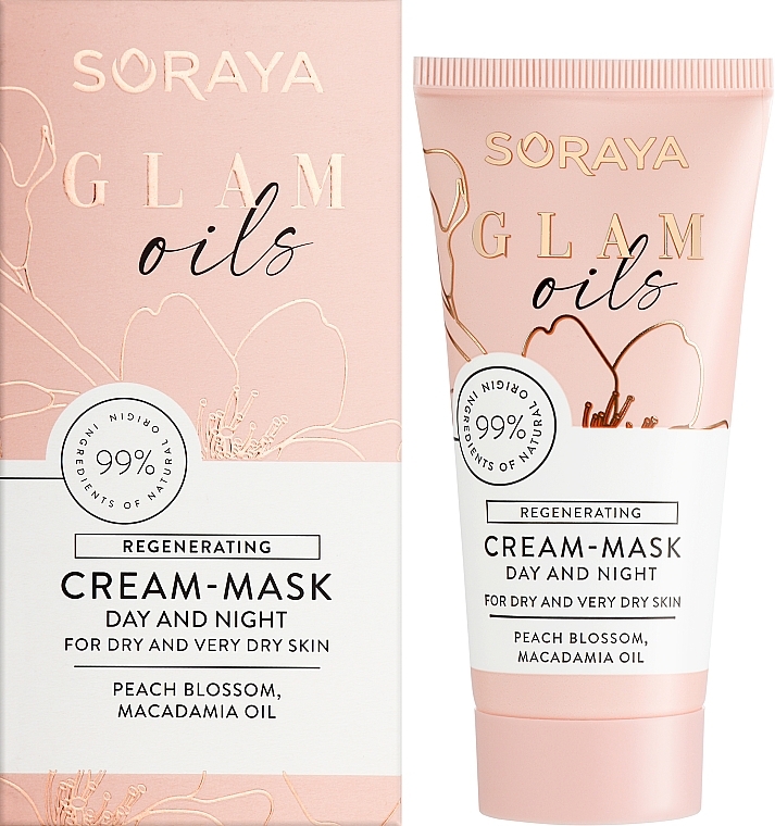 Regenerujący krem-maska na dzień i na noc - Soraya Glam Oils Regenerating Cream-Mask — Zdjęcie N2