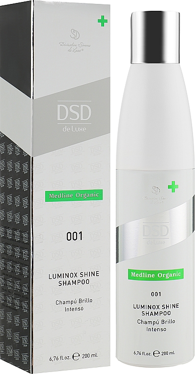 Nawilżająco-odżywczy szampon do włosów nr 001 - Simone DSD de Luxe Medline Organic Luminox Shine Shampoo — Zdjęcie N2