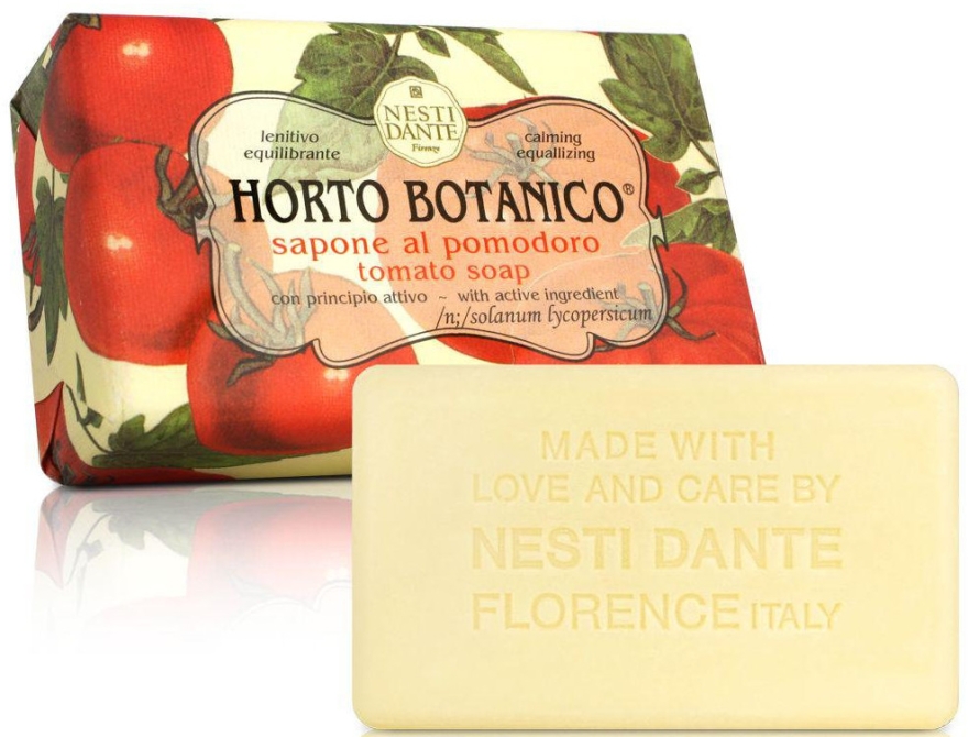 Kojące mydło w kostce Pomidor - Nesti Dante Horto Botanico Pomodoro Soap — Zdjęcie N1