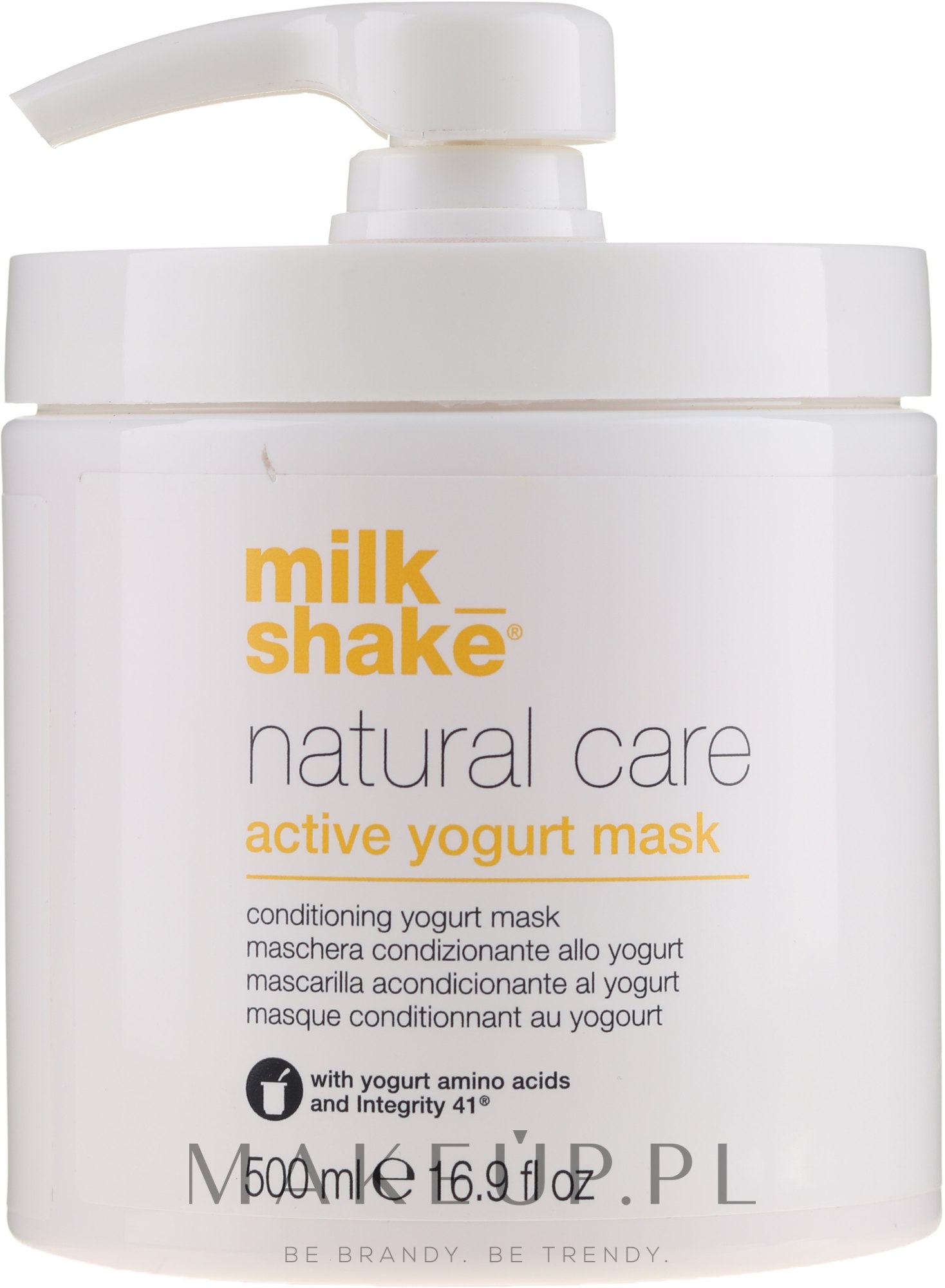 Aktywna maska jogurtowa do włosów - Milk Shake Natural Care Active Yogurt Mask — Zdjęcie 500 ml
