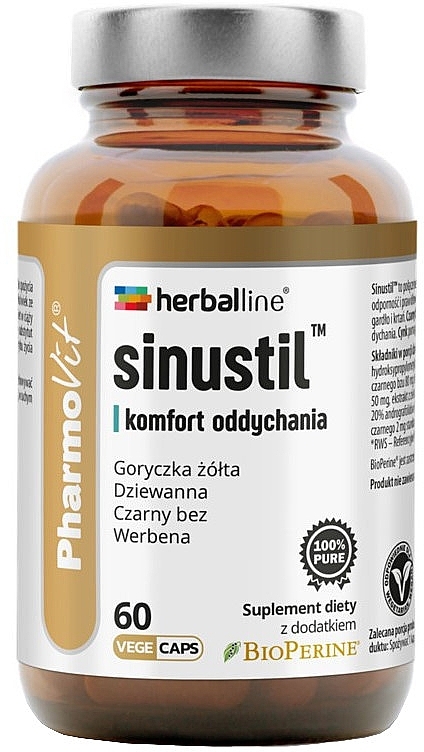 Suplement diety Sinustil - Pharmovit Herballine Sinustil  — Zdjęcie N1