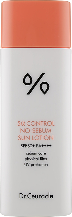 Matujący balsam przeciwsłoneczny do twarzy - Dr.Ceuracle 5α Control No-sebum Sun Lotion SPF50+