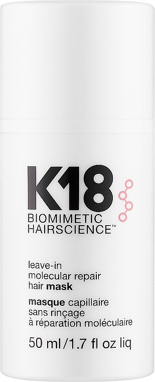 Maska bez spłukiwania do włosów - K18 Hair Biomimetic Hairscience Leave-in Molecular Repair Mask — Zdjęcie N3