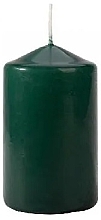 Świeca cylindryczna 60x100 mm, zielona - Bispol — Zdjęcie N1