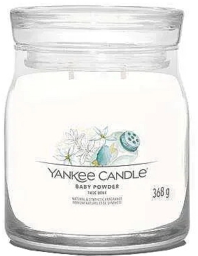 Świeca zapachowa w słoiku Baby powder, 2 knoty - Yankee Candle Baby Powder — Zdjęcie N1