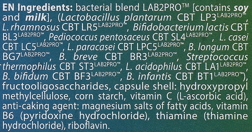 Probiotyczny suplement diety Microbiome 12+, w kapsułkach - Allnutrition Probiotic LAB2PRO — Zdjęcie N4