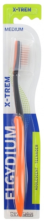 Szczoteczka do zębów dla nastolatków "X-Trem" średnia, pomarańczowa - Elgydium X-Trem Medium Toothbrush — Zdjęcie N1