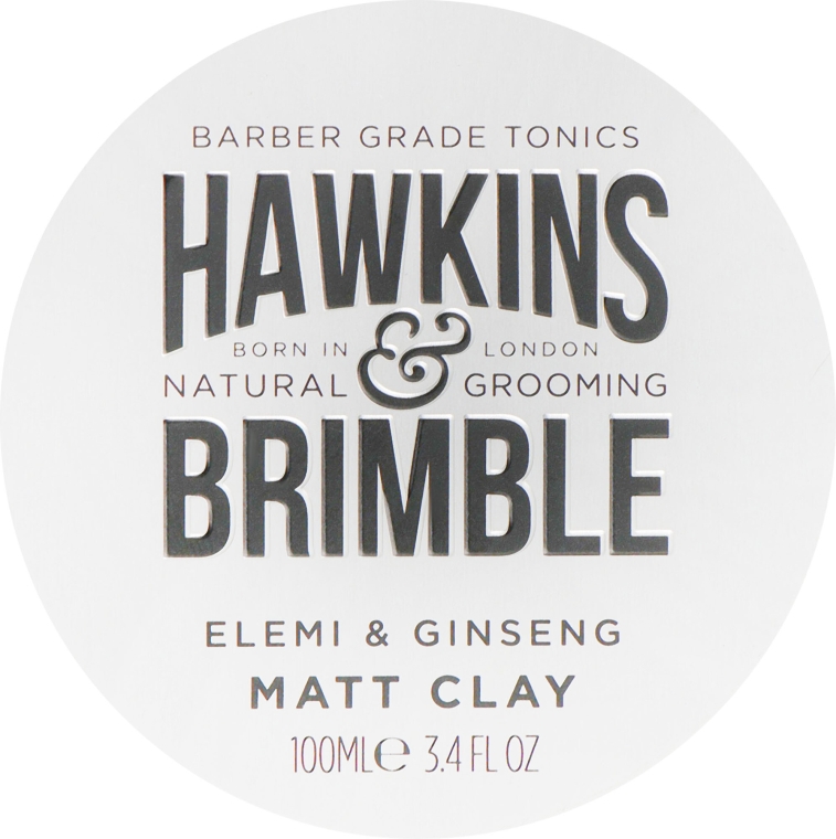 Matowa glinka do włosów dla mężczyzn Elemi i żeń-szeń - Hawkins & Brimble Elemi & Ginseng Matt Clay