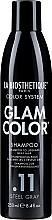 Kup Szampon do neutralizacji żółtych odcieni siwych włosów - La Biosthetique Glam Color Shampoo Steel Gray .11