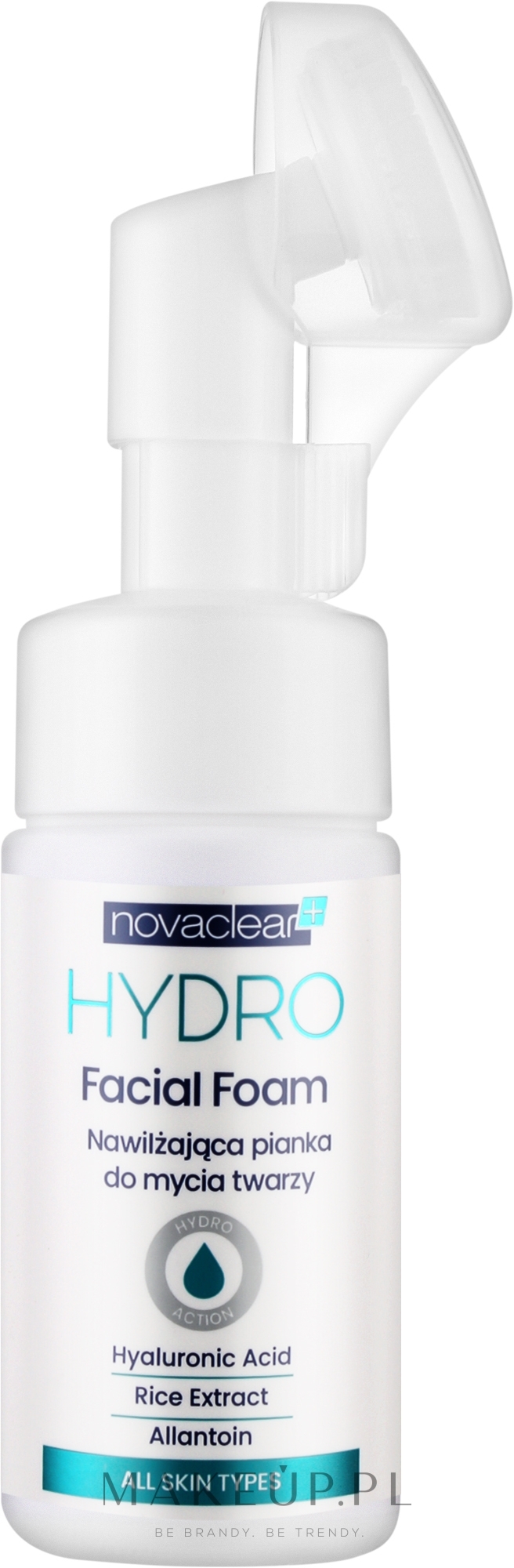 Intensywnie nawilżająca pianka do mycia twarzy - Novaclear Hydro — Zdjęcie 100 ml