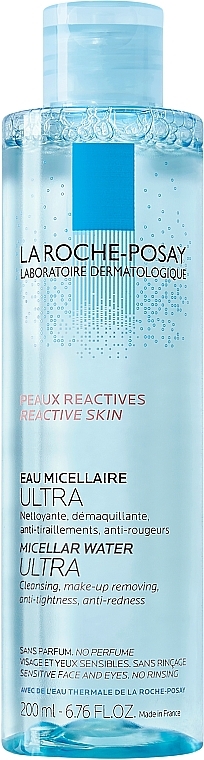 PRZECENA!  Woda micelarna do skóry wrażliwej i reaktywnej - La Roche-Posay Micellar Water Ultra For Reactive Skin * — Zdjęcie N2