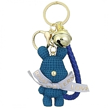 Brelok do kluczy Sweet Rabbit, niebieski - Ecarla  — Zdjęcie N1