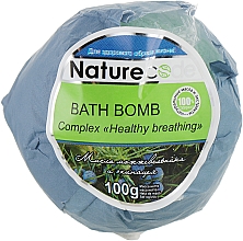 Kula do kąpieli, zielona - Nature Code Healthy Breathing Bath Bomb — Zdjęcie N1