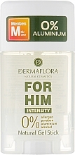 Żelowy dezodorant w sztyfcie dla mężczyzn - Dermaflora For Him Intensity Natural Gel Stick — Zdjęcie N1