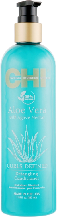 Odżywka do kręconych włosów - CHI Aloe Vera Detangling Conditioner — Zdjęcie N3