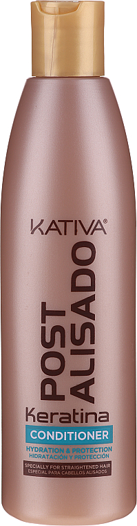 PRZECENA! Zestaw - Kativa Straightening Post Treatment Keratin (shm 250 ml + cond 250 ml + mask 250 ml) * — Zdjęcie N3
