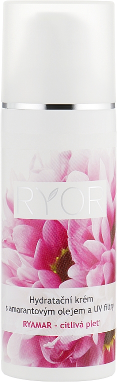 Nawilżający krem do twarzy z olejkiem amarantowym - Ryor Ryamar — Zdjęcie N1