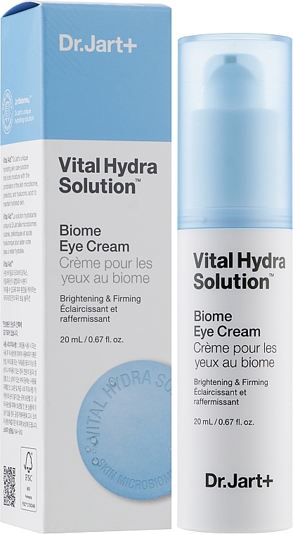 Nawilżający krem pod oczy z probiotykami	 - Dr. Jart+ Vital Hydra Solution Biome Eye Cream — Zdjęcie N2