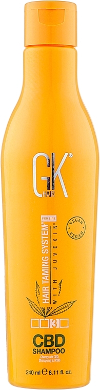 Nawilżający szampon z wegańskim białkiem - GKhair CBD Vegan Shampoo — Zdjęcie N1