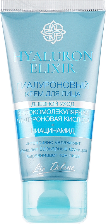 Hialuronowy krem ​​do twarzy na dzień - Liv Delano Hyaluron Elixir Day Cream