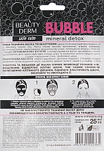 Bąbelkowa maseczka do twarzy - Beauty Derm Bubble Face Mask — Zdjęcie N2