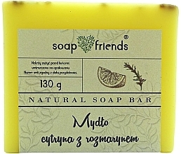 Oczyszczające mydło w kostce Cytryna i rozmaryn - Soap&Friends — Zdjęcie N1