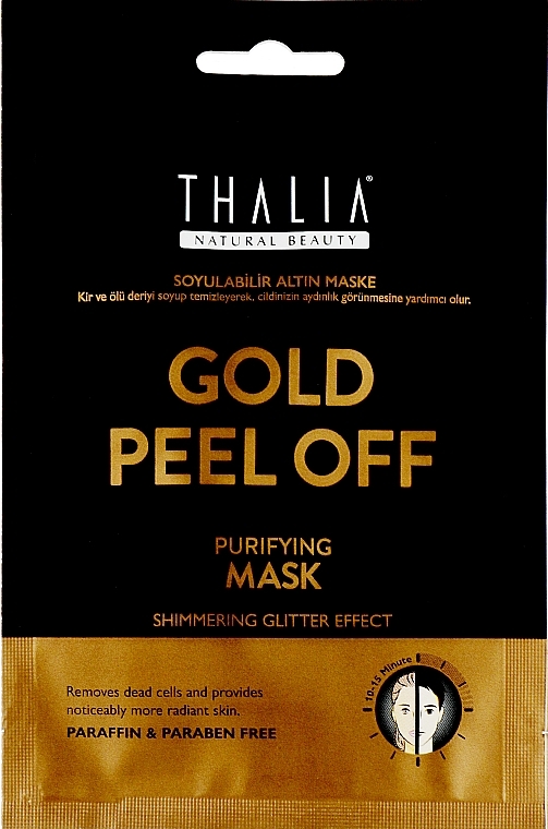 Złota maska peel-off na twarz - Thalia Gold Peel Off Mask — Zdjęcie N1