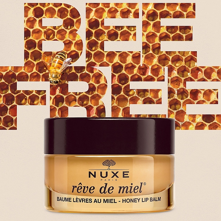 Odżywczy balsam do ust - Nuxe Honey Lip Balm Bee Free — Zdjęcie N2