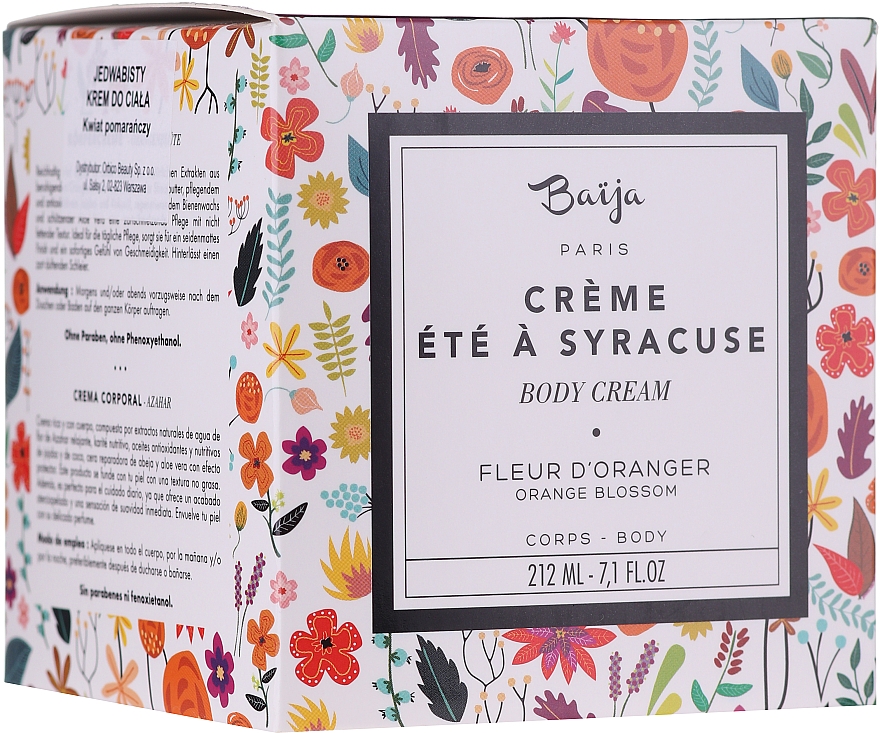 Krem do ciała Kwiat pomarańczy - Baija Ete A Syracuse Body Cream — Zdjęcie N4